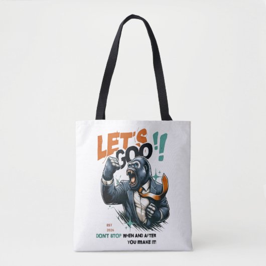 WOMEN'S LET'S GOO LESSONS LEARN  BAG  TOTE BAG (Voorkant)