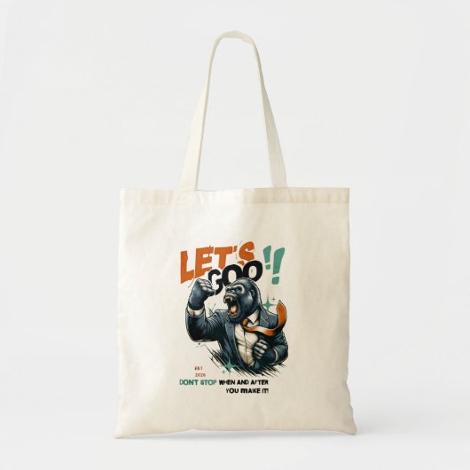 WOMEN'S LET'S GOO LESSONS LEARN TOTE BAG  (Voorkant)