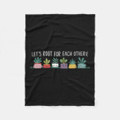 Womens Let's Root For Each Other Vegetables Suprt  Fleece Deken (Voorkant)