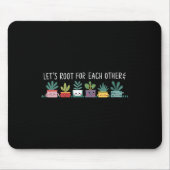 Womens Let's Root For Each Other Vegetables Suprt  Muismat (Voorkant)