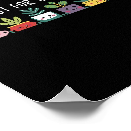 Womens Let's Root For Each Other Vegetables Suprt Poster (Hoek)