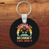 Womens Leveling Up To Mommy 2026 First Time Mom 20 Sleutelhanger (Voorkant)