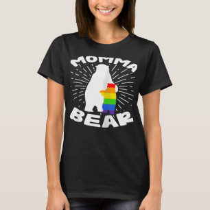 Womens LGBT mama Momma Beer Gay Lesbian Moeder Rai T-shirt