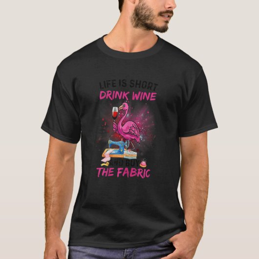 Womens Life is korte Drink wijn en koop de stof T-shirt (Voorkant)
