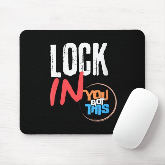 Womens Lock In You Got This Teacher Testing Motiva Muismat (Met muis)