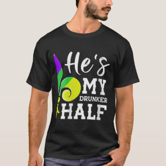 Womens Louisiana Couple Matching Mardi Gras Hes T-shirt