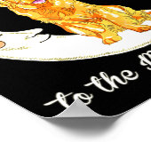 Womens Love Golden Retriever To The Moon And Back Poster (Hoek)