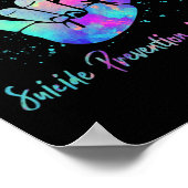 Womens Love Hand Sign Suicide Prevention Awareness Poster (Hoek)