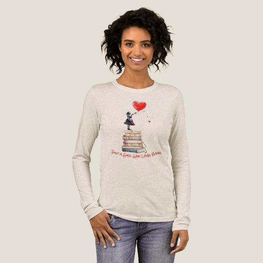 Women's Love Of Books Long Sleeve TShirt (Voorkant)