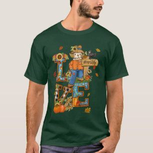 Womens Love Omi Life Cute Scarecrow Autumn oma T-shirt