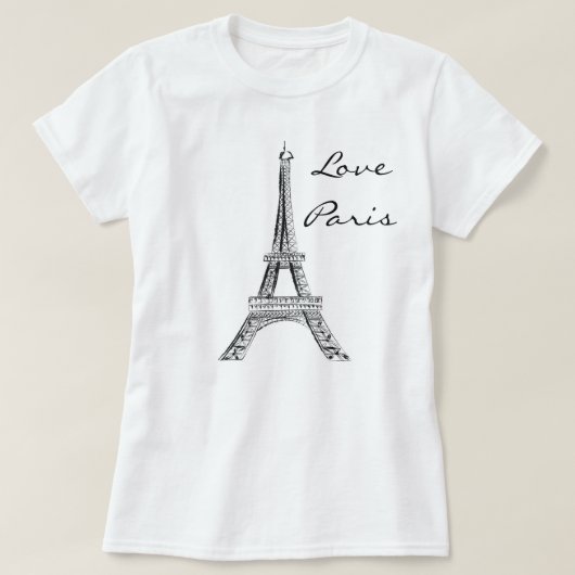 Womens Love Paris T-Shirt (Design voorkant)