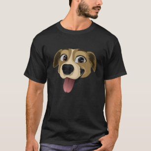 Womens Lovely Dog Holder Funny Dog Face T-shirt