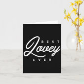 Womens Lovey Design_ Lovey Ever V-neck  Kaart (Gele Bloem)