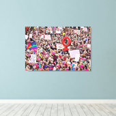 Womens Maart Rally Protest Wraping Canvas Wall Art Afdruk (Insitu (Houten vloer))