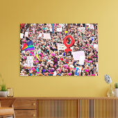 Womens Maart Rally Protest Wraping Canvas Wall Art Afdruk (Insitu (Woonkamer))