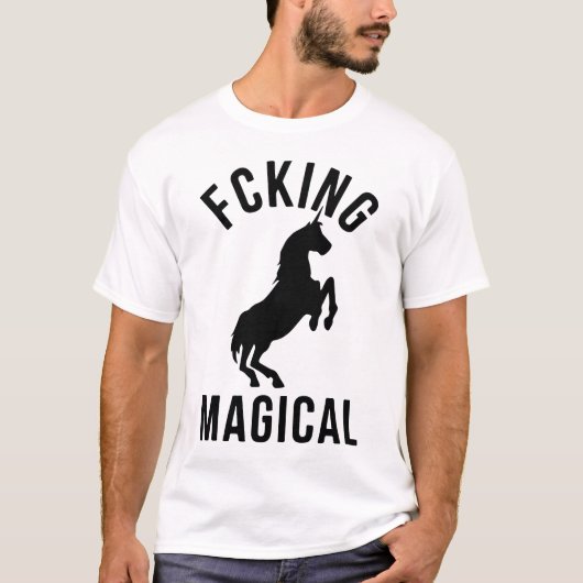 Womens Magical Funny Unicorn  T - shirts Cool Hil (Voorkant)