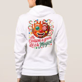 Women's Magical Gingerbread Cozy Christmas Pullove Hoodie (Achterkant)