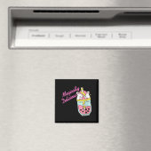 Womens Magically Delicious Unicorn Boba Kawaii Bub Magneet (Insitu (Vaatwasser))