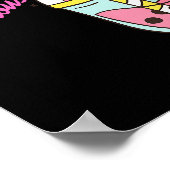 Womens Magically Delicious Unicorn Boba Kawaii Bub Poster (Hoek)