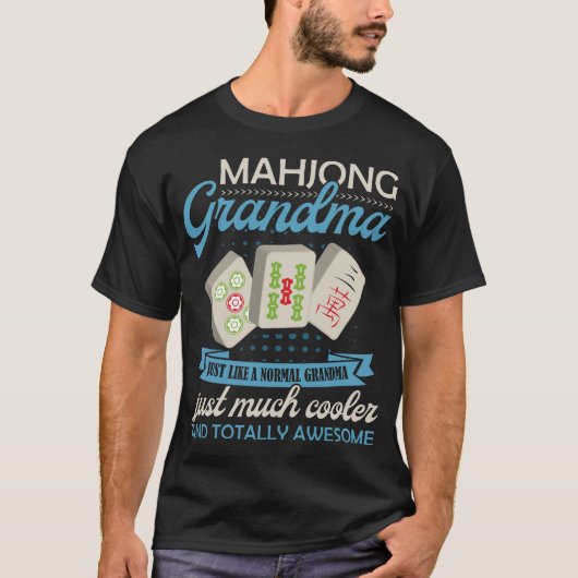 Womens Mahjong Shirt Funny Mahjong Game Ma (Voorkant)