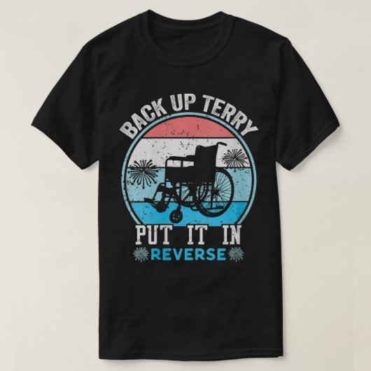 Womens maken back-up van Terry Back-up op 4e van T-shirt (Design voorkant)