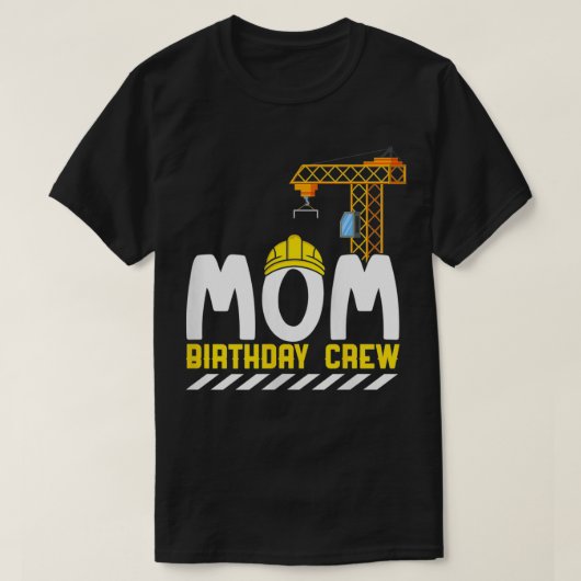 Womens Mam Birthday Crew Construction Birthday Boy T-shirt (Design voorkant)