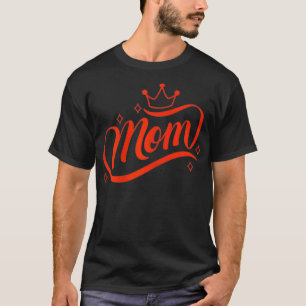 Womens Mam Queen Cute Moederdag T-shirt