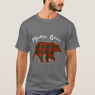 Womens Mama Beer Kerstmis Pajama Pset Buffalo Fa T-shirt