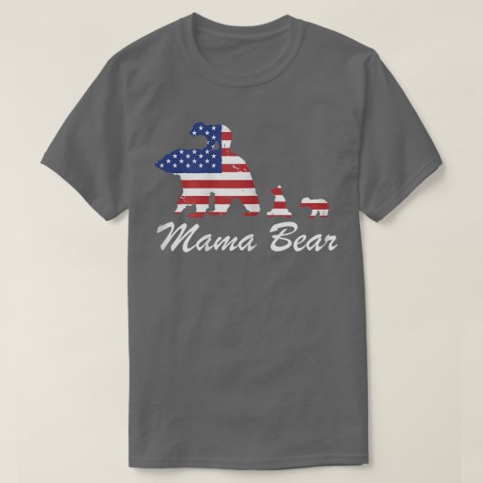 Womens Mama Beer met drie Cubaanse moeder Amerikaa T-shirt (Design voorkant)