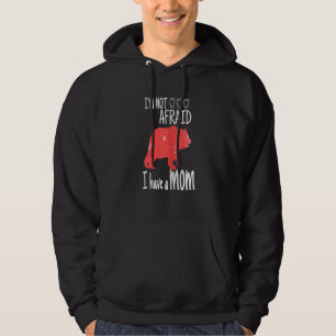 Womens Mama Happy Moederdag 2022 Ik ben niet bang Hoodie