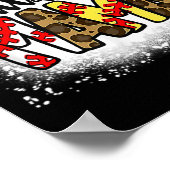 Womens mama Life Softball Baseball Moederdag Poster (Hoek)