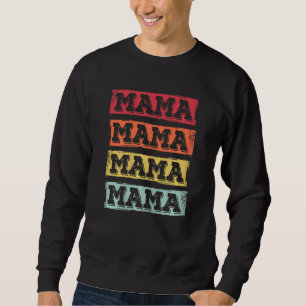 Womens Mama Retro Moederdag Outfit mama Trui