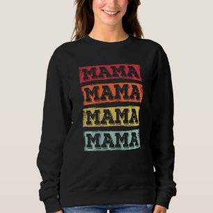 Womens Mama Retro Moederdag Outfit mama Trui