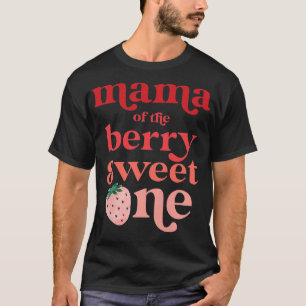 Womens mama van de Berry Sweet One Aardbei Firs T-shirt