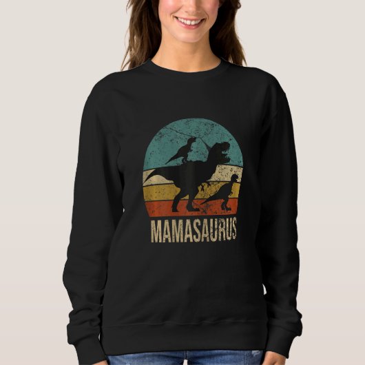 Womens Mamasaurus Rex Dinasaur Rex Mama's moeder Trui (Voorkant)
