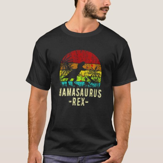 Womens Mamasaurus Rex Dinosaur Mama Saurus Family T-shirt (Voorkant)