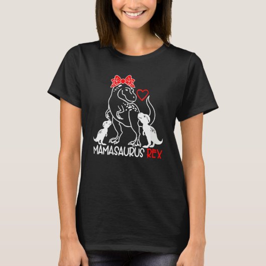 Womens Mamasaurus Rex Dinosaur Mama Saurus T-shirt (Voorkant)