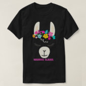 Womens MAMMA LLAMA naam cadeau voor Valentijns haa T-shirt (Design voorkant)