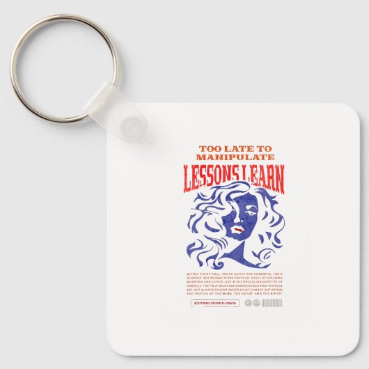 WOMEN'S MANIPULATE LESSONS LEARN KEYCHAIN (Voorkant)