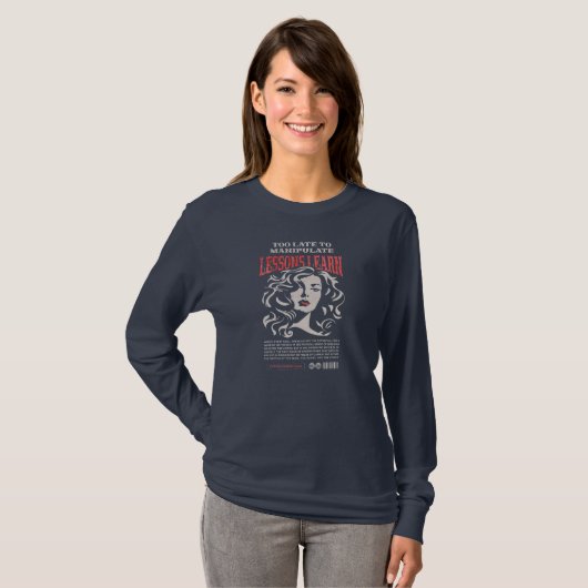 WOMEN'S MANIPULATE LESSONS LEARN LONG SLEEVE T-SHIRT (Voorkant volledig)