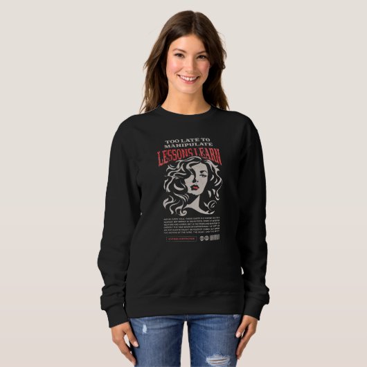 WOMEN'S MANIPULATE LESSONS LEARN SWEATSHIRT (Voorkant volledig)