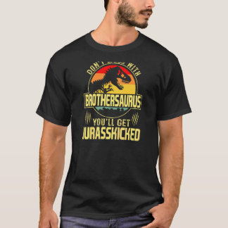 Womens Mannen Brothersaurus Dinosaur Rex Fath T-shirt