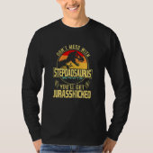 Womens Mannen Stepdadsaurus Dinosaur Rex  Fath T-shirt (Voorkant)