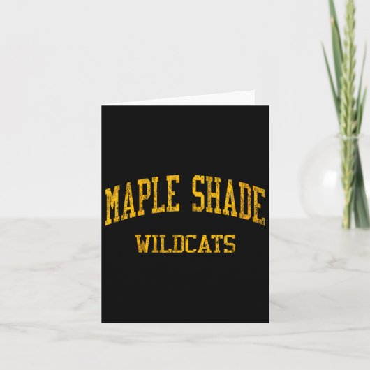 Womens Maple Shade High School Hs Maple Shade Nj V Kaart (Voorkant)