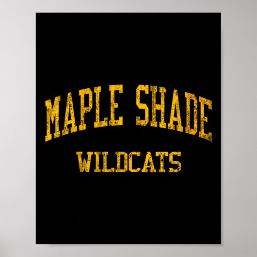 Womens Maple Shade High School Hs Maple Shade Nj V Poster (Voorkant)