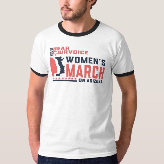 Women's March Collective op Arizona T-shirt (Voorkant)