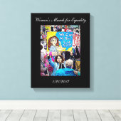 Women's March for Equality Wall Art Canvas Afdruk (Insitu (Houten vloer))