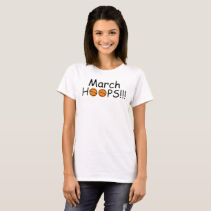 Women's March HOOPS Sinaasappel Basketballen T-shirt