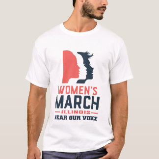 Women's March Illinois Luister naar onze stem T-shirt