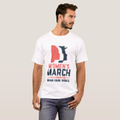 Women's March Illinois Luister naar onze stem T-shirt (Voorkant volledig)